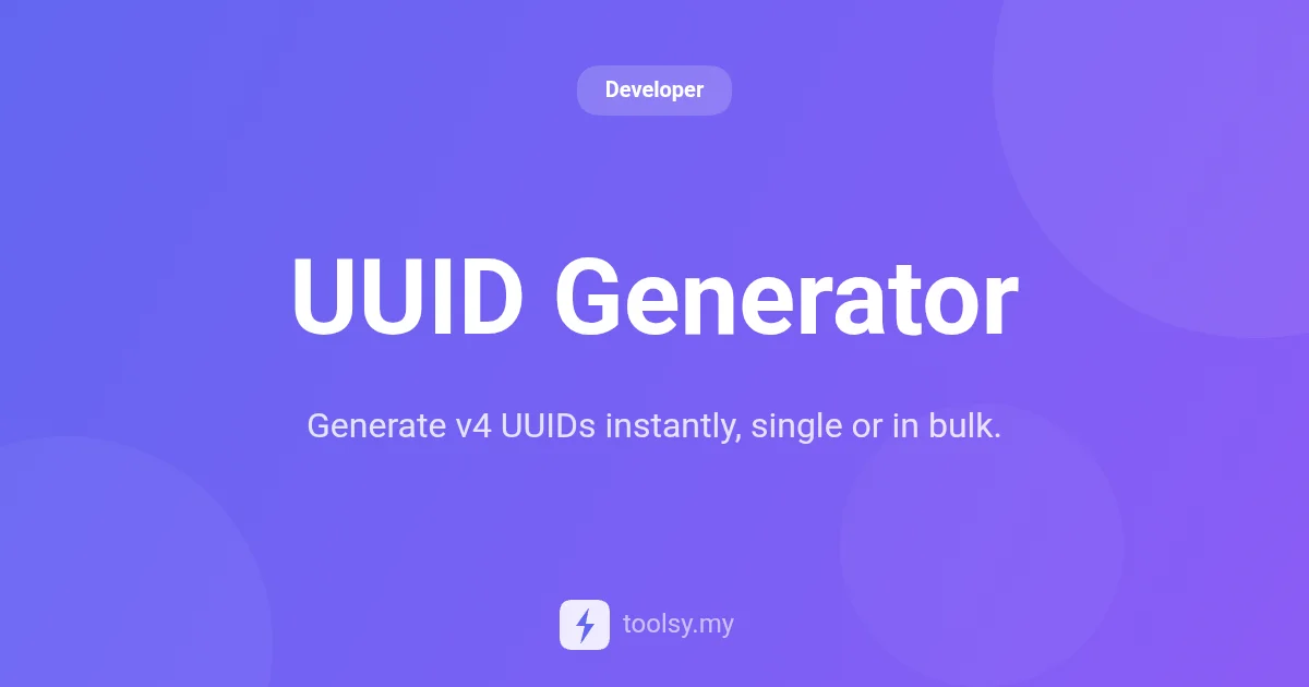 Ultimate Guide to Using the UUID Generator for Random Identifiers