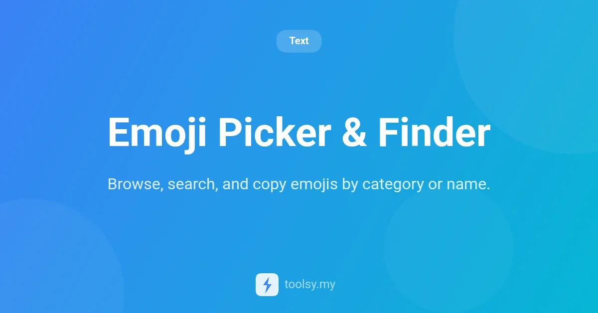 Master the Emoji Picker & Finder: Browse, Search, and Copy Emojis