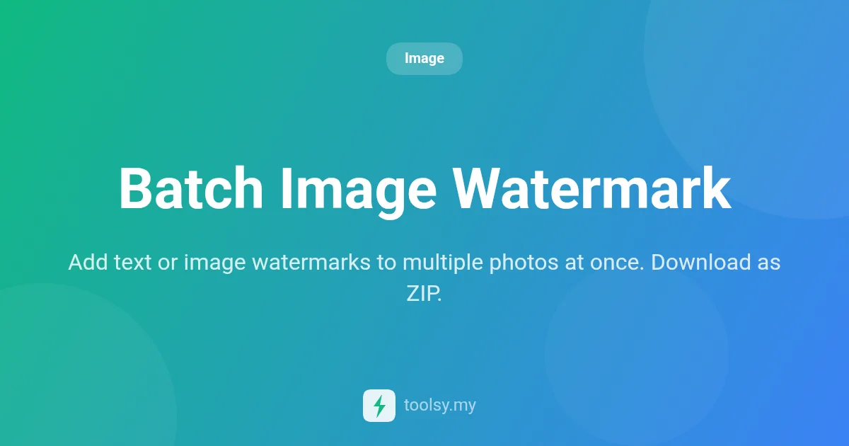 How to Batch Watermark Images: The Ultimate Guide to Private Processing