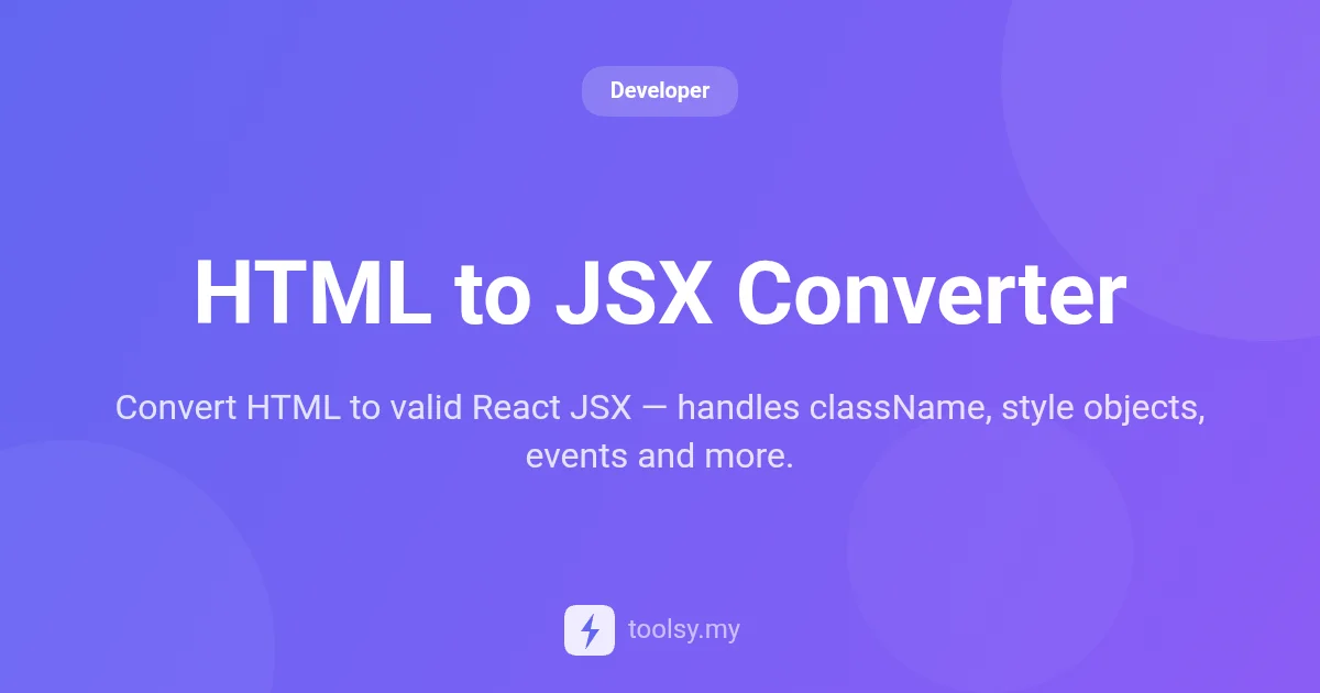 How to Convert HTML to JSX: A Complete Guide for React Developers