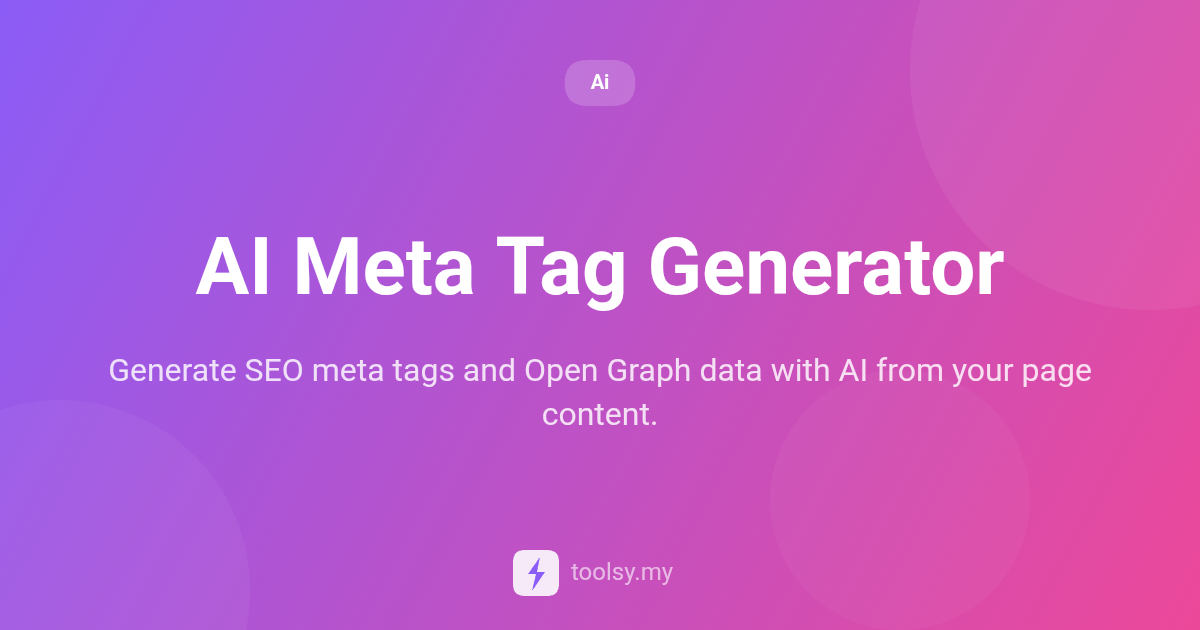 Master Your SEO Strategy with the AI Meta Tag Generator Guide