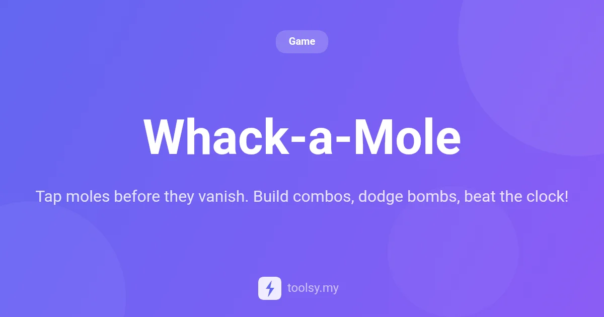 Mastering Whack-a-Mole: The Ultimate Arcade Reflex Game Guide