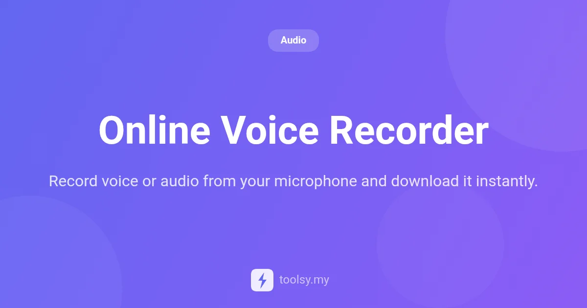 How to Use Online Voice Recorder for High-Quality Audio Captures
