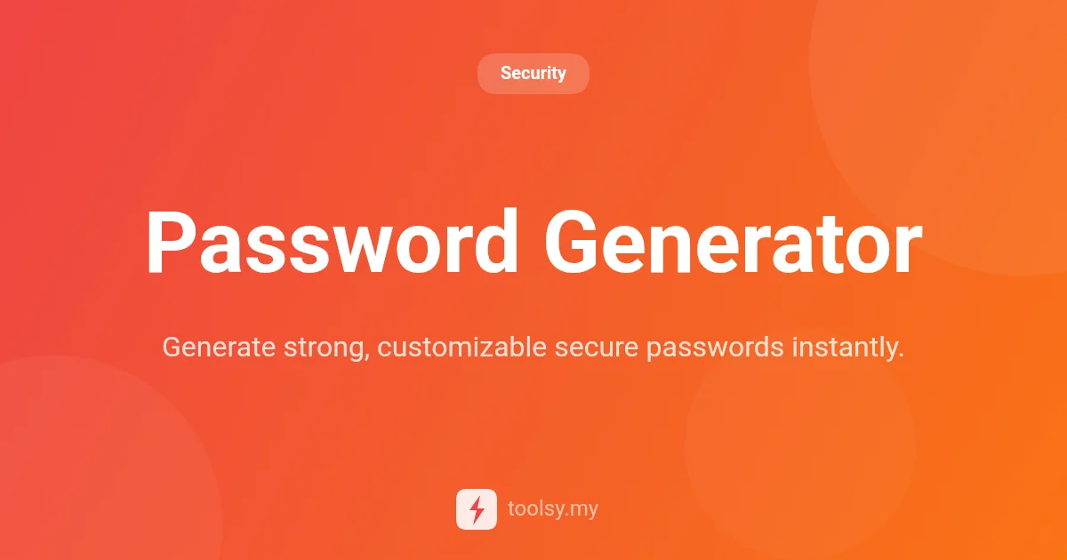 Secure Password Generator: Create Strong, Custom Passwords Instantly